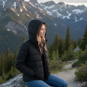 Swiss Tech big kids Midnight Black Puffer Jacket